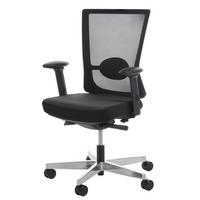 BÜROSTUHL MERRYFAIR Schwarz - Schwarz, Textil (72/106/70cm) - MCW