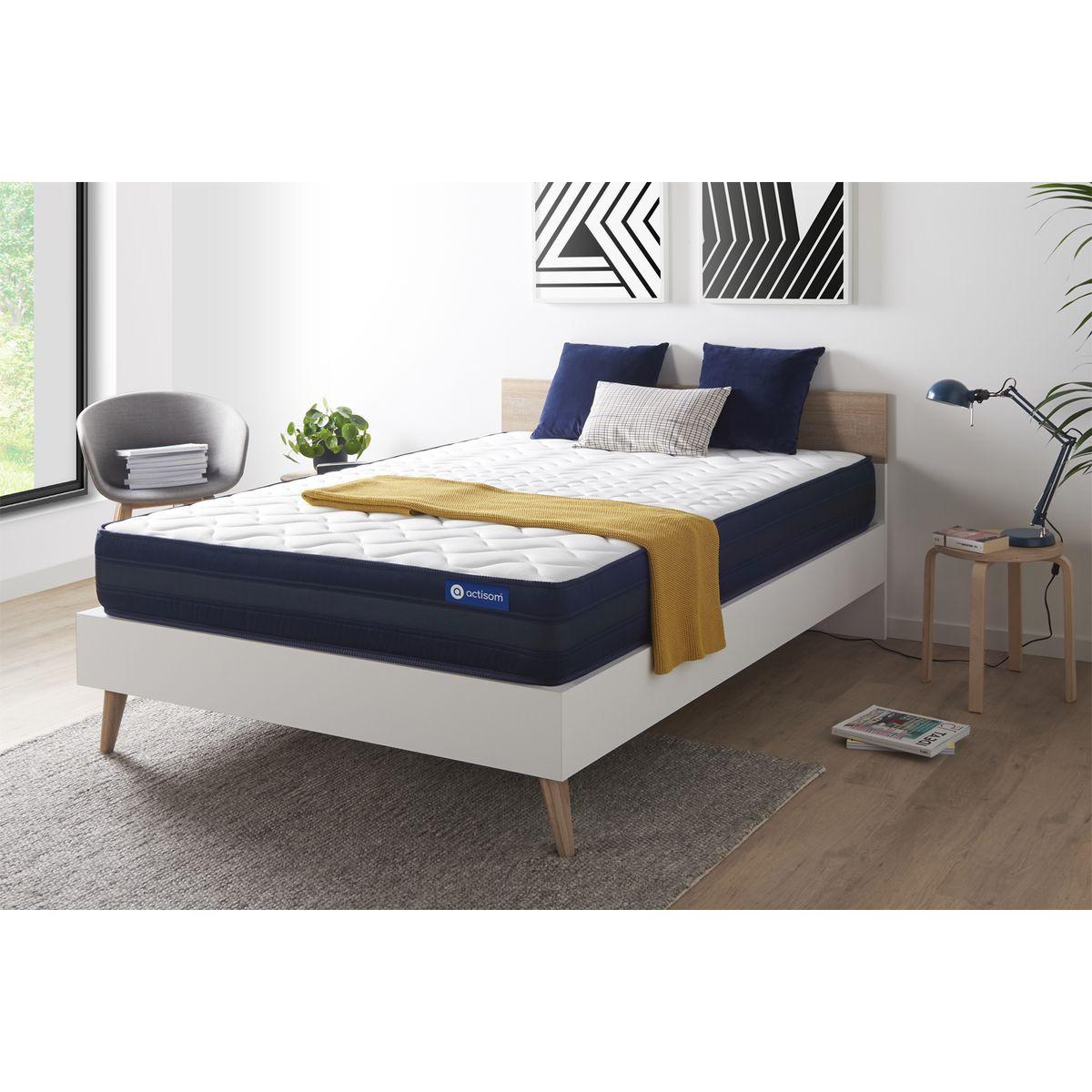 MATRATZE Actilatex tech Latex und Memory-Schaum 130 x 190 cm h4 - Weiß, Textil (130/190cm) - ACTISOM