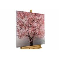 ÖLGEMÄLDE 80/80 cm - Pink, Holz/Textil (80/80cm) - KUNSTLOFT