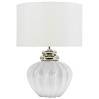 TISCHLAMPE Neris 33/33/45 cm - Silberfarben, Keramik (33/33/45cm) - Beliani