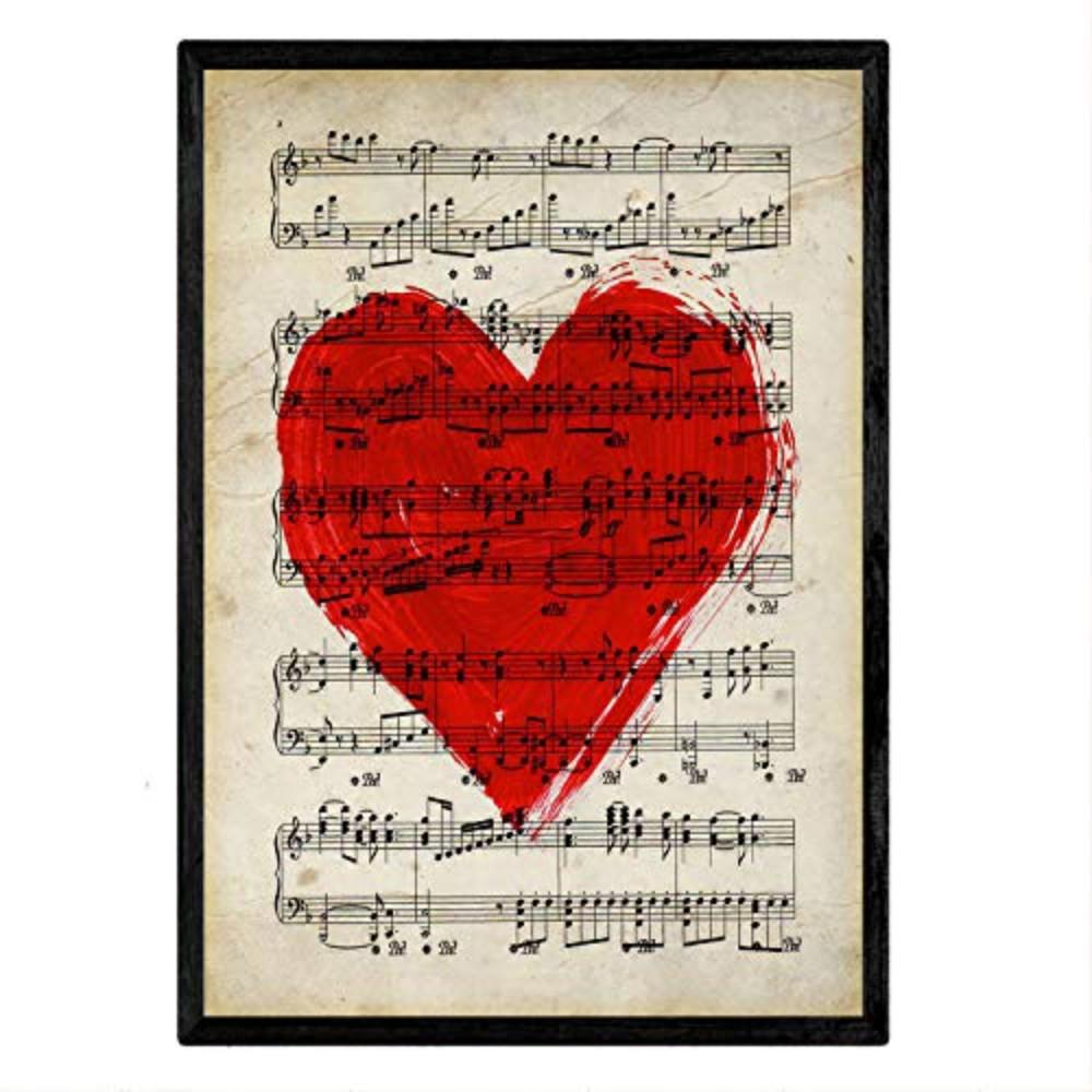 POSTER Musik Vintage A3 Rahmenlos - Klar, Papier (29.7/5/42cm) - Nacnic