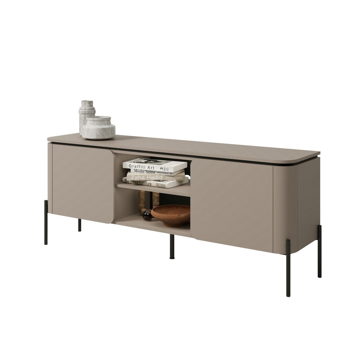 LOWBOARD BELVIO 162,8/65/39,5 cm, Beige - Beige, Holzwerkstoff (162.8/65/39.5cm) - MASSENO