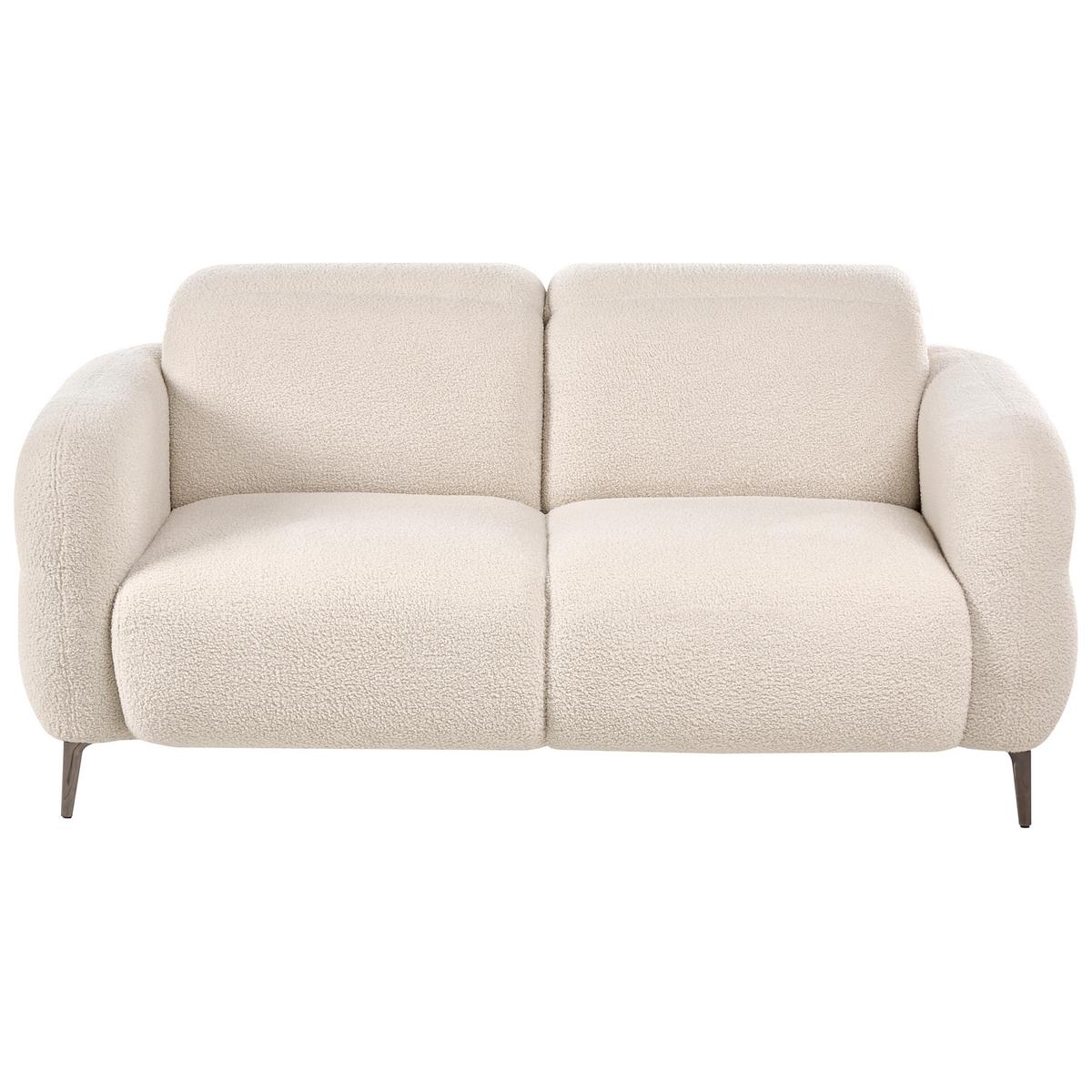 2-SITZER-SOFA Bouclé Cremeweiß Artuna - Creme, Textil (164/78/92cm) - Beliani