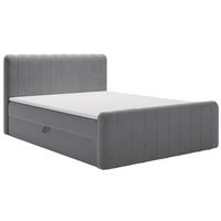 BOXBETT Osteno 160x200 Dunkelgrau - Dunkelgrau, Holz/Textil (160/200cm) - Graingold