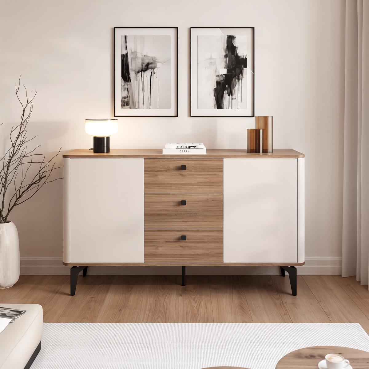KOMMODE BELLAGIO - Kaschmir, Holzwerkstoff (140.1/140.1/40.2cm) - Idohome