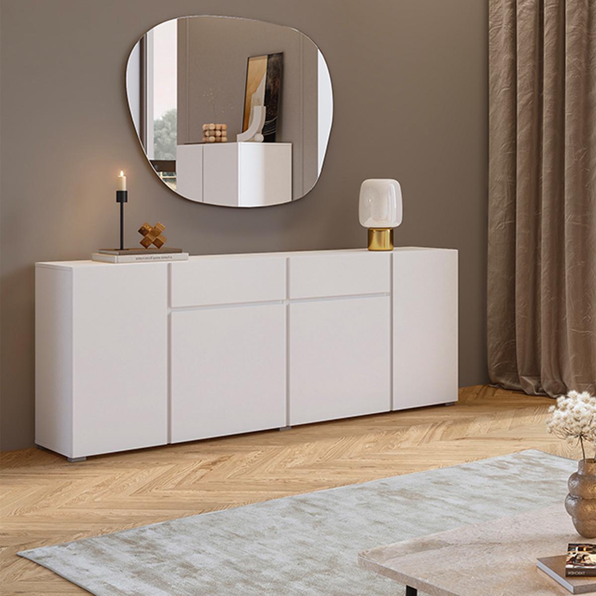SIDEBOARD Maxis Weiß - Weiß, Holzwerkstoff (195/78/40cm) - Petits-meubles