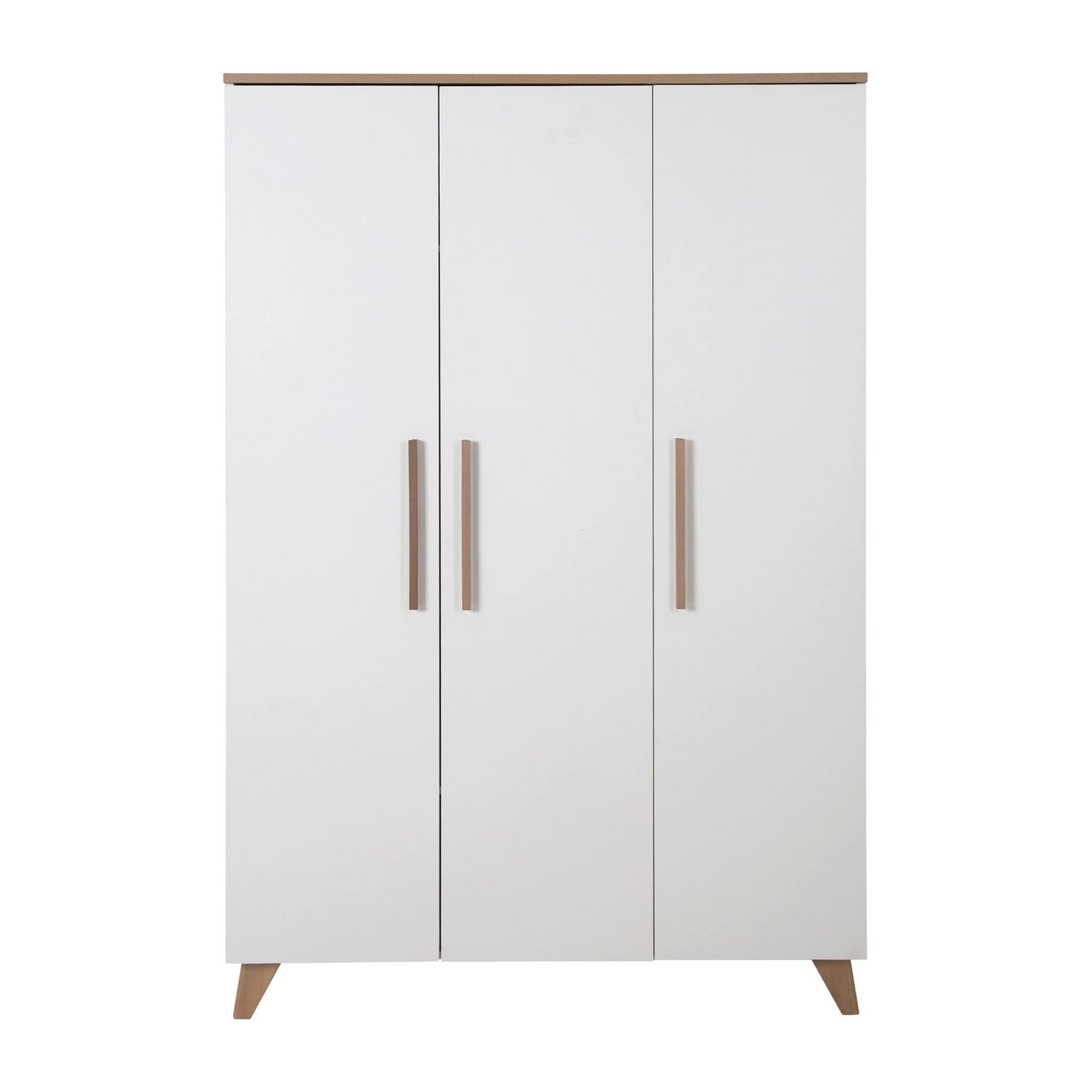 KLEIDERSCHRANK Ole - Weiß, Holzwerkstoff (118/190/52cm) - Roba