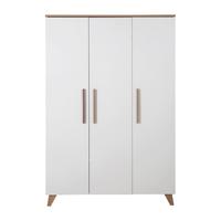 KLEIDERSCHRANK Ole - Weiß, Holzwerkstoff (118/190/52cm) - Roba
