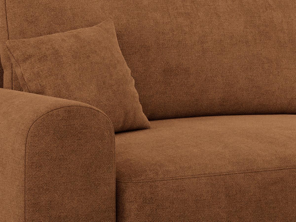 ECKSOFA NELSON Orange Struktur - Schwarz/Orange, Kunststoff/Textil (274/152cm) - MKS