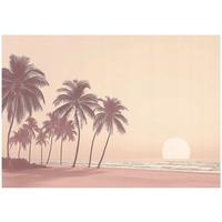 FOTOTAPETE Strand Meer Vlies Tapete Wohnzimmer 400x280 - Multicolor, Papier (400/280cm) - Wallarena