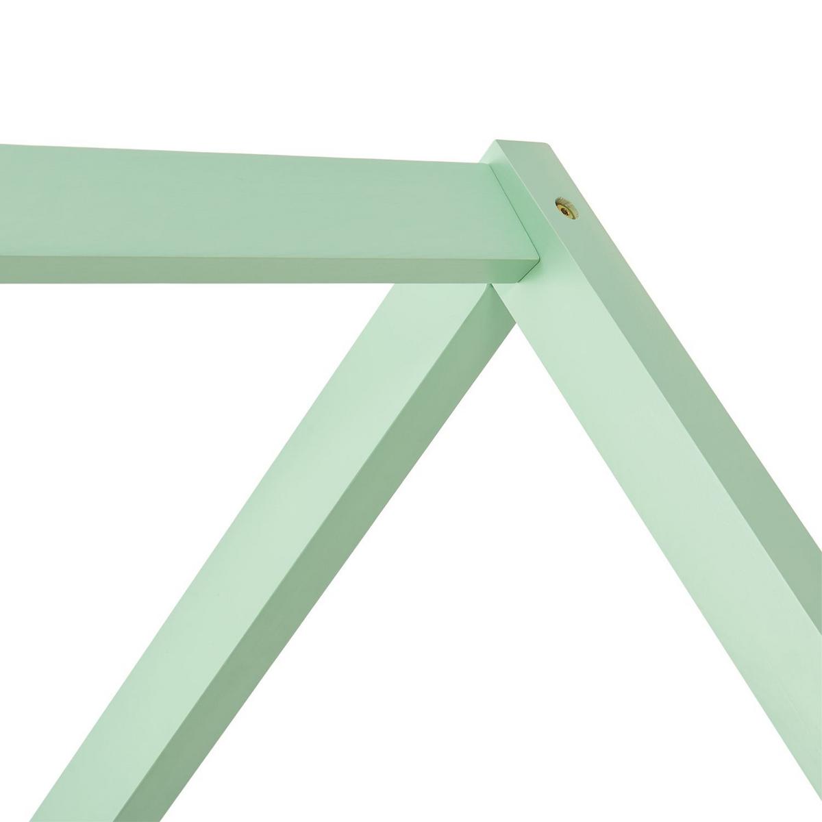 KINDERBETT Marli mint 90x200 cm mit Bettkasten - Mintgrün, Holz (90/200cm) - Juskys