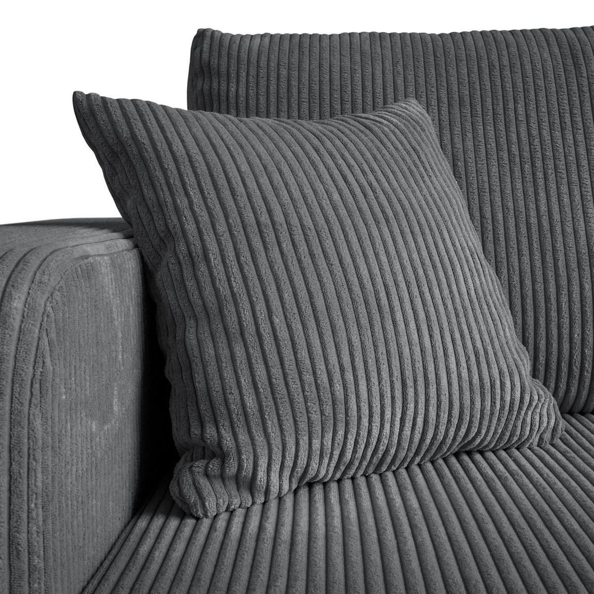 ECKSOFA SOPRANO mit Schlafunktion und Stauraum POSO 60 - Hellgrau, Textil (271/175cm) - Lookway