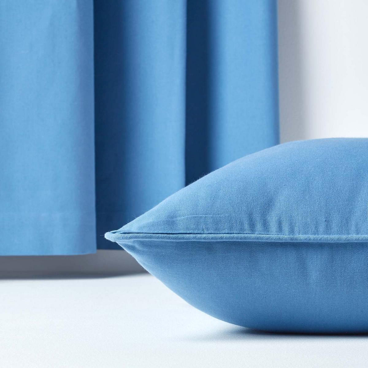 KISSENHÜLLE blau 45/45 cm, 100% Baumwolle - Blau, Textil (45/45cm) - Homescapes