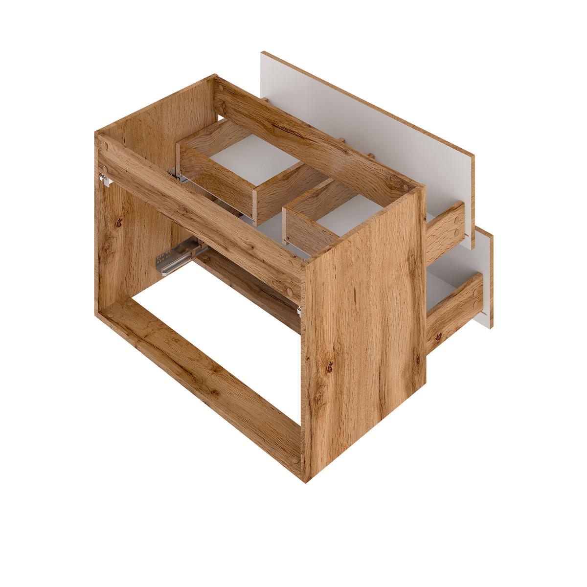 WASCHTISCHUNTERSCHRANK 80.6cm Teren Holz - Braun, Holzwerkstoff (80.6/52.2/46.5cm) - Petits-meubles