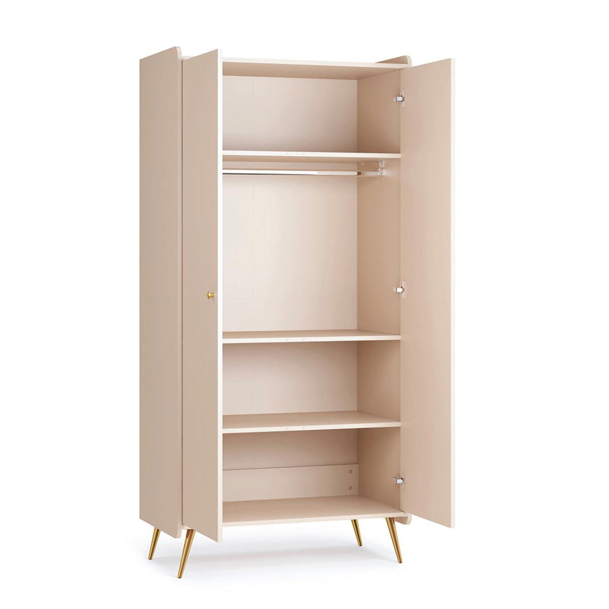 SCHRANK 2 Türen Lunea Kaschmir - Beige, Holzwerkstoff (90/188/50.2cm) - Petits-meubles