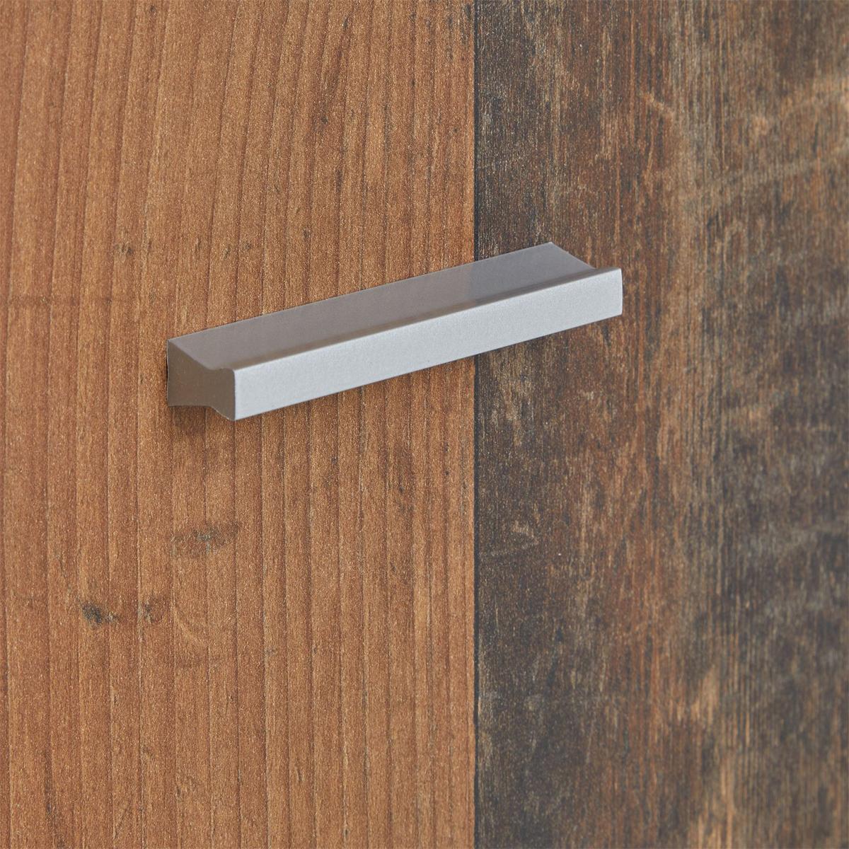 SCHUHSCHRANK LENNIS Old Style/Beton dunkel - Dunkelgrau/Dunkelbraun, Holzwerkstoff (60/70/35cm) - CARO-Möbel