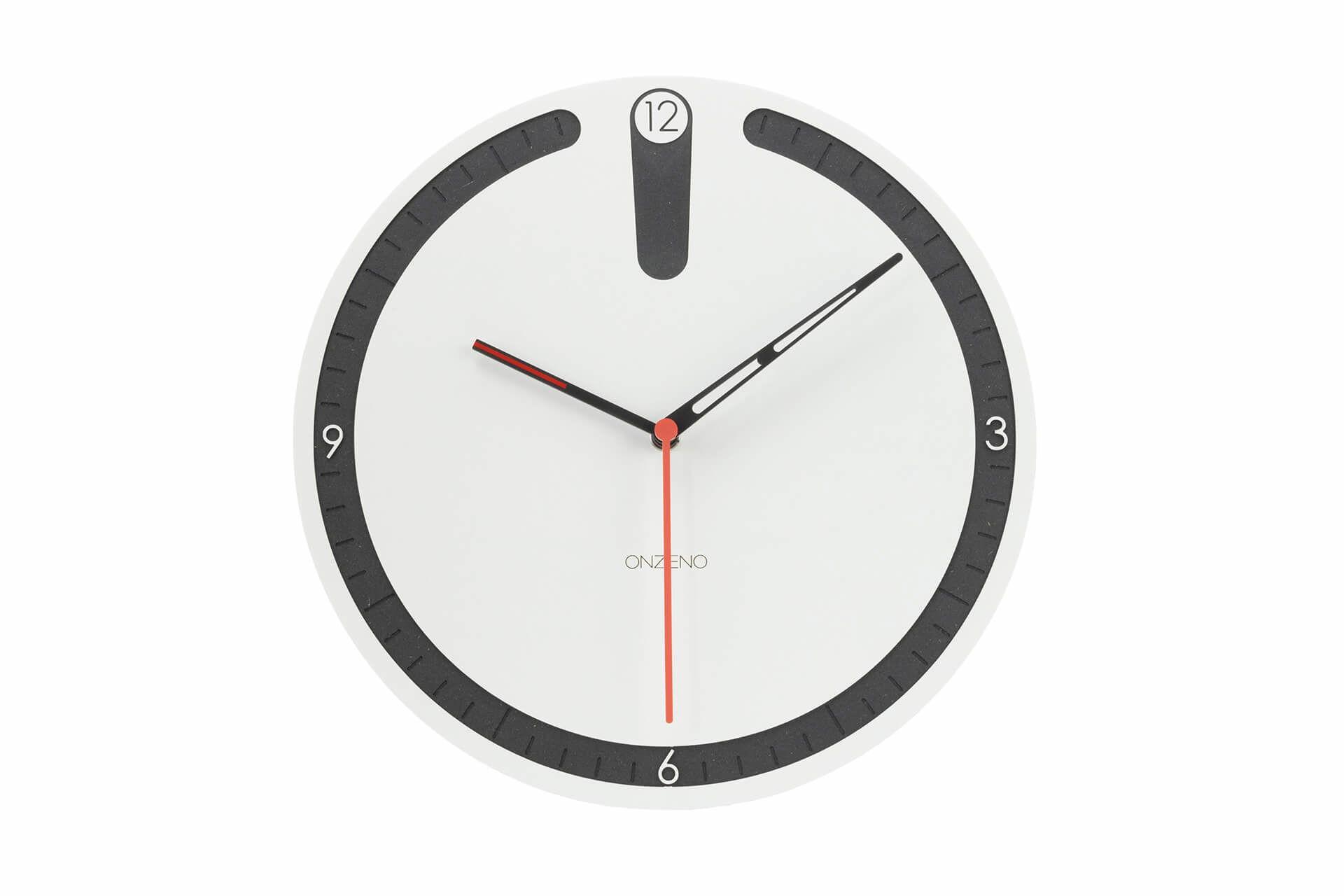 WANDUHR Design Weiß 29/29 cm - Weiß, Holzwerkstoff (29/29/1cm) - ONZENO