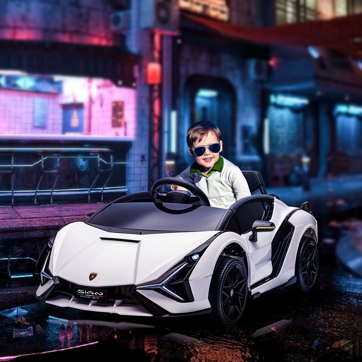KINDERFAHRZEUG SUV-Auto-Spielzeug mit Fernbedienung Musik Weiß - Weiß, Metall (108/62/40cm) - HOMCOM