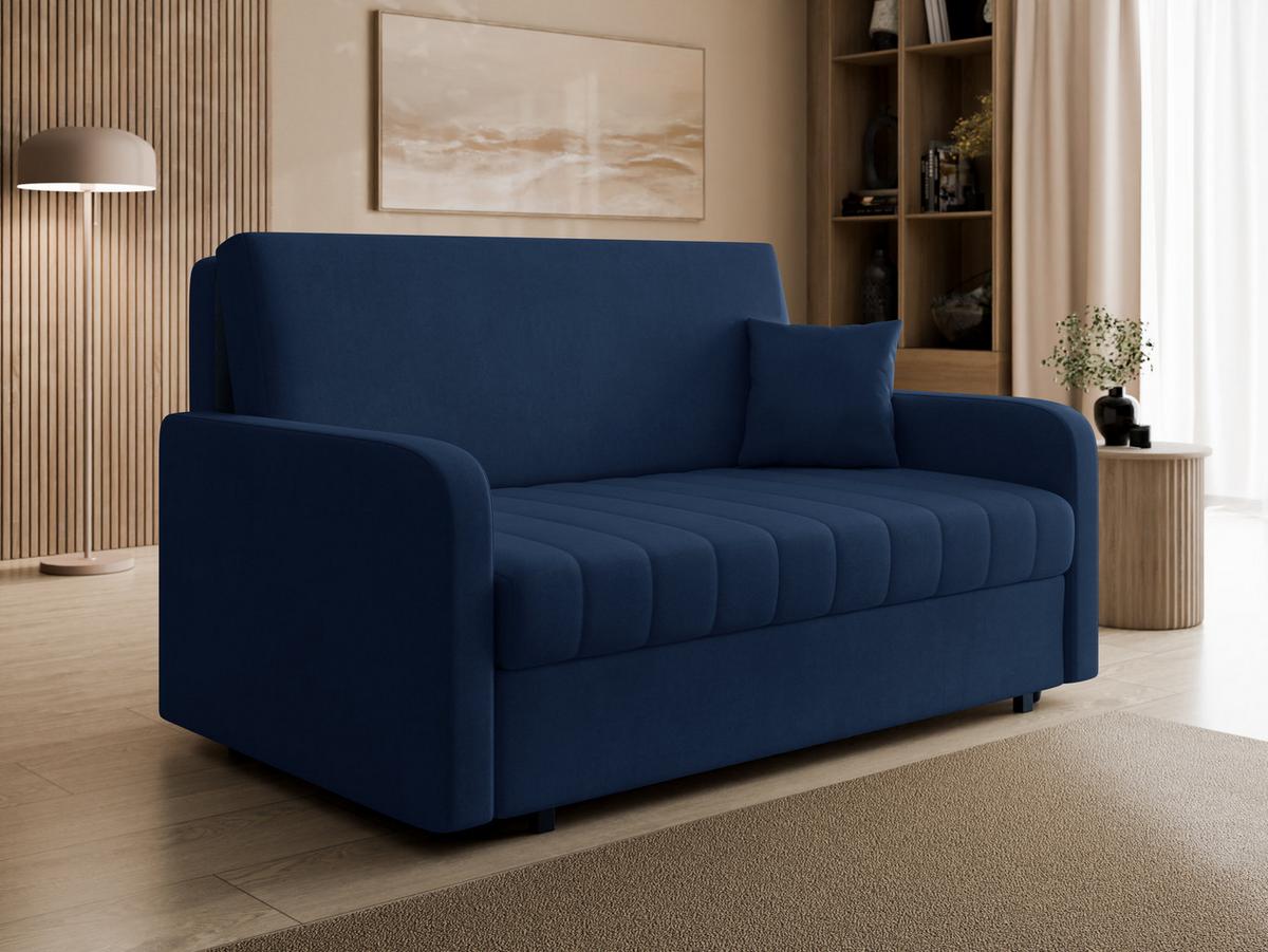 SCHLAFSOFA Viva Silk IV - Schwarz/Dunkelblau, Holz/Textil (172/85/98cm) - MIRJAN24