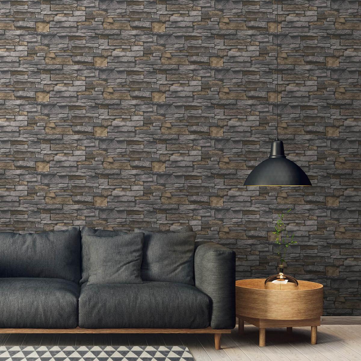 VLIESTAPETE Grau 53/1005 cm - Gelb, Textil (53/1cm) - KUNSTLOFT