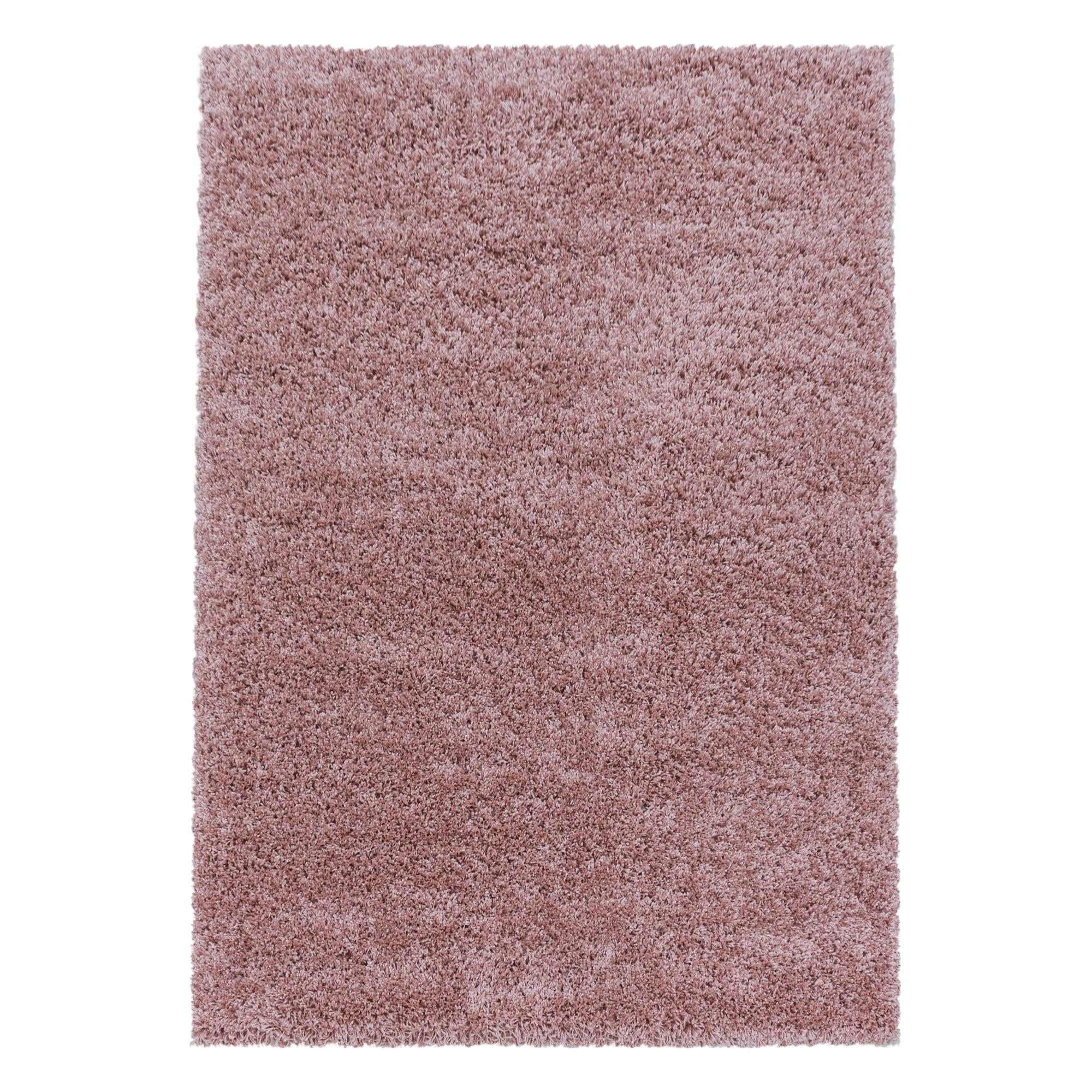 TEPPICH Hochflor SPREE in Rosa, einfarbig, 140 x 200 cm - Rosa, Textil (200/140cm) - KADIMA DESIGN