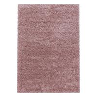 TEPPICH Hochflor SPREE in Rosa, einfarbig, 140 x 200 cm - Rosa, Textil (200/140cm) - KADIMA DESIGN
