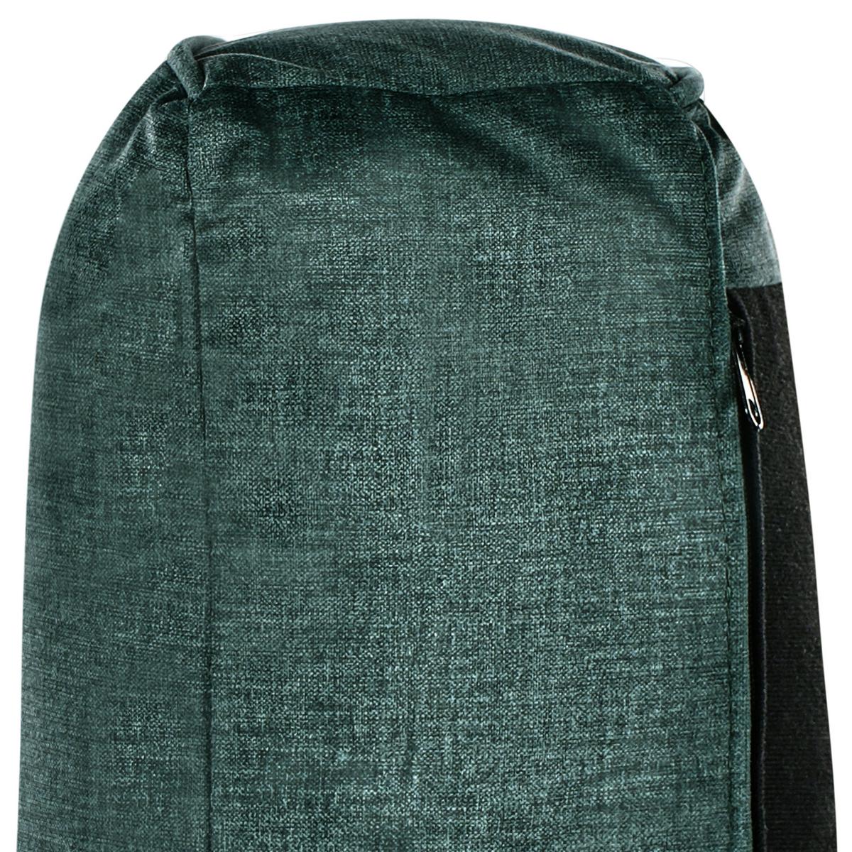 SESSEL Dunkelgrün Savalen - Dunkelgrün/Schwarz, Textil (117/87/91cm) - Beliani