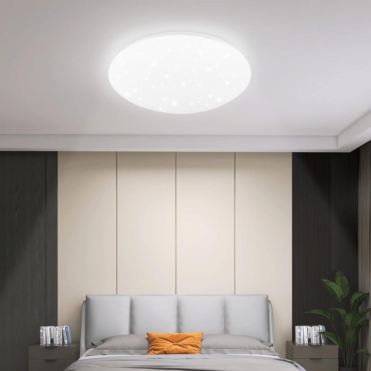 LED-DECKENLEUCHTE Jonas 30/30/7 cm - Weiß, Kunststoff (30/30/7cm) - ZMH