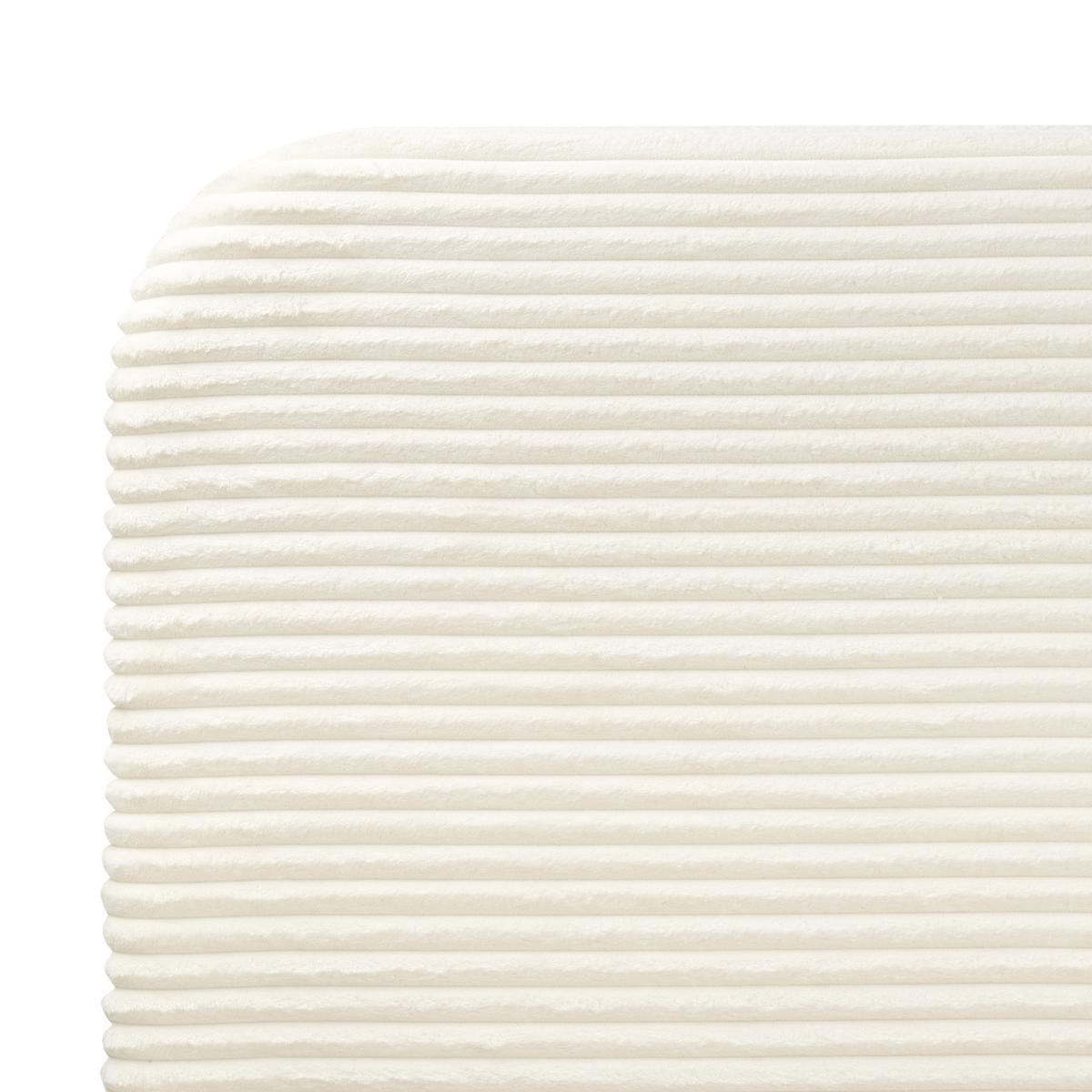 POLSTERBETT mit Lattenrost 160x200 cm Weiß Flayat - Creme, Textil (160/200cm) - Beliani