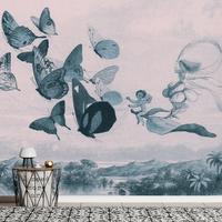 SELBSTKLEBENDE FOTOTAPETE 294/210 cm - Pink/Grau, Kunststoff/Textil (294/1cm) - KUNSTLOFT