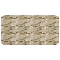 BADEMATTE Wellen - Muster - Gold 120x60 cm - Messingfarben, Textil (120/60cm) - OnlyWow
