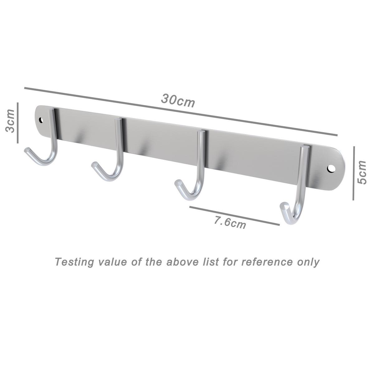 GARDEROBENLEISTE 30/5/5 cm - Silberfarben, Metall (5/5/30cm) - Intirilife