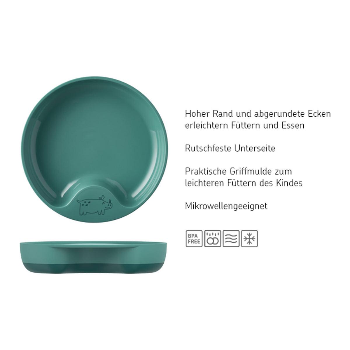 LERNTELLER Mio deep pink ø 17,6 cm - Pink, Kunststoff (17.6/3.5/17.6cm) - Mepal