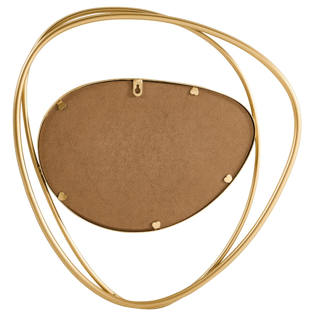 WANDSPIEGEL 50/54 cm Metall Gold Courcy - Goldfarben, Metall (50/54/3cm) - Beliani