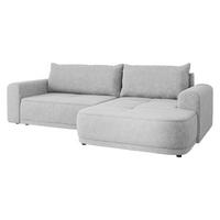 ECKSCHLAFSOFA Passo, Seite: Rechts - Hellgrau/Schwarz, Holz/Kunststoff (265/166cm) - MIRJAN24