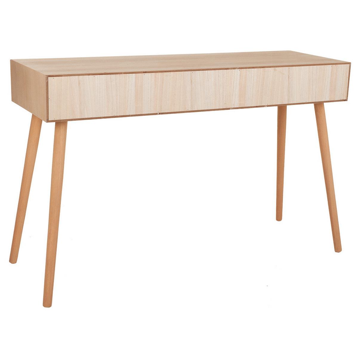 KONSOLENTISCH aus MDF und Gitter, braun, 120x42x79cm - Braun, Holzwerkstoff (79/120/42cm) - Wanderlust
