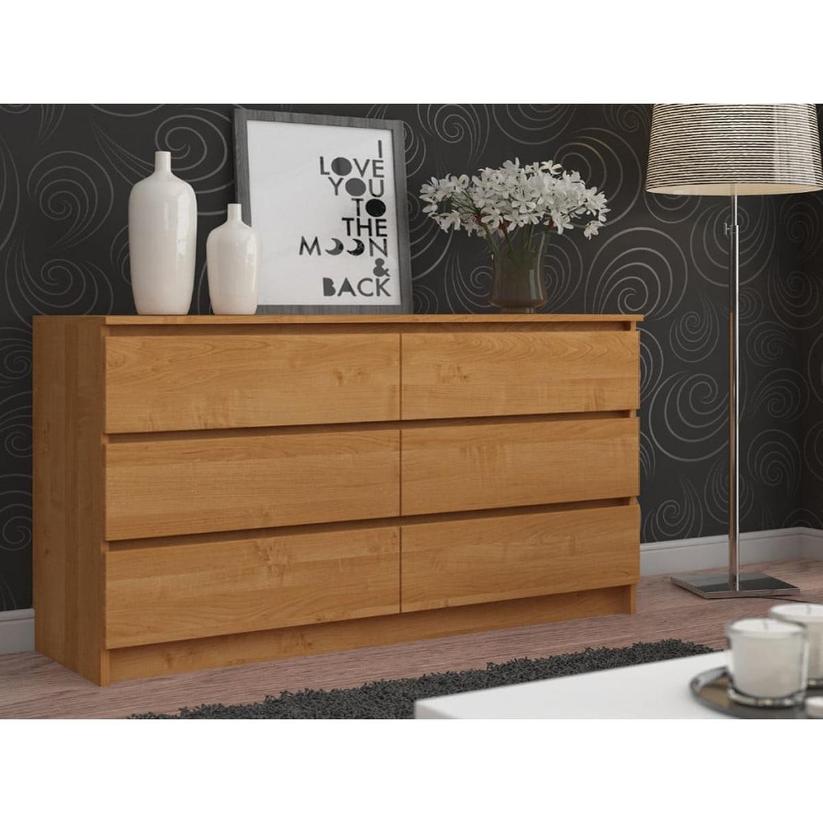 KOMMODE Erlefarben 77/160/40 - Erlefarben, Holzwerkstoff (160/77/40cm) - RAUMHIRSCH FURNITURE