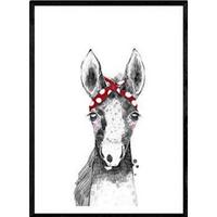 POSTER Baby-Pferd – Kinder A4 Rahmenlos - Klar, Papier (29.7/5/21cm) - Nacnic