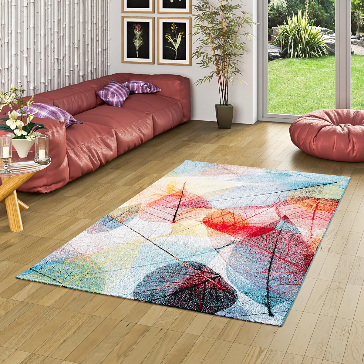 DESIGNER TEPPICH FARO TROPICAL BLÄTTER - Multicolor, Textil (200/290cm) - Pergamon