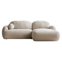 ECKSOFA Mayo, Seite: Rechts - Beige/Schwarz, Holz/Kunststoff (275/175cm) - MIRJAN24