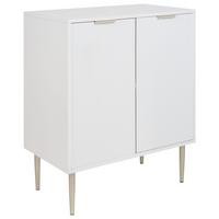 SCHRANK Weiß Soho - Weiß, Holzwerkstoff (70/82/40cm) - Beliani
