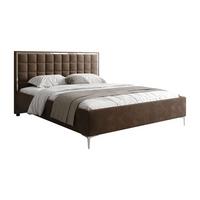 POLSTERBETT ISADORA SILVER mit Bettkasten 180x200 cm Royal Velvet 196 - Braun, Textil - Lookway
