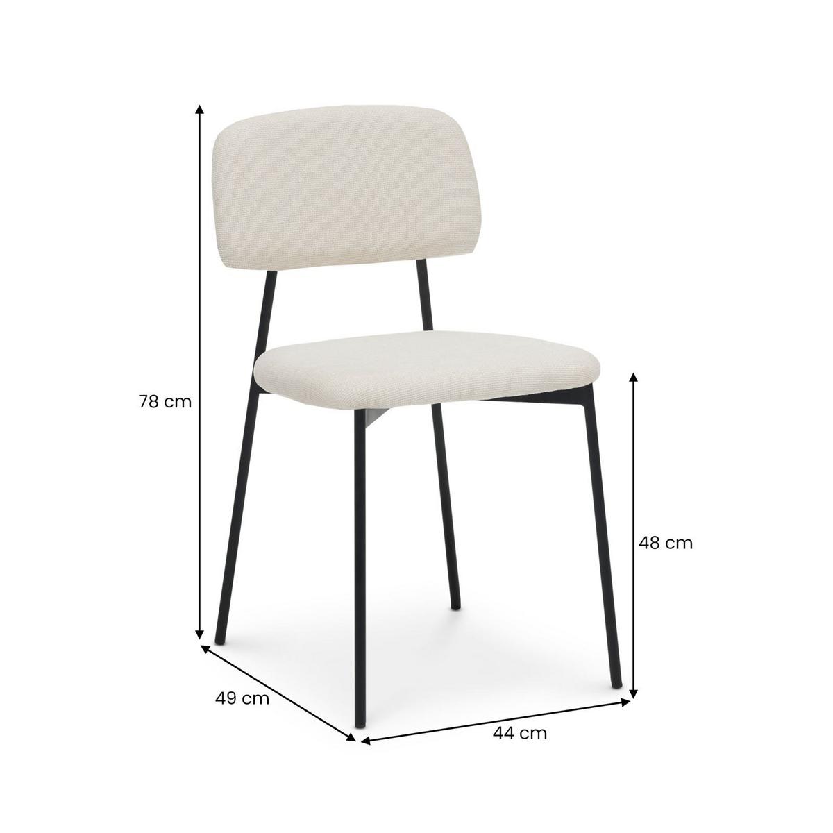 ESSGRUPPE TOLEDO 5er Set schwarz - Schwarz, Holzwerkstoff/Metall (120/75/120cm) - IDIMEX
