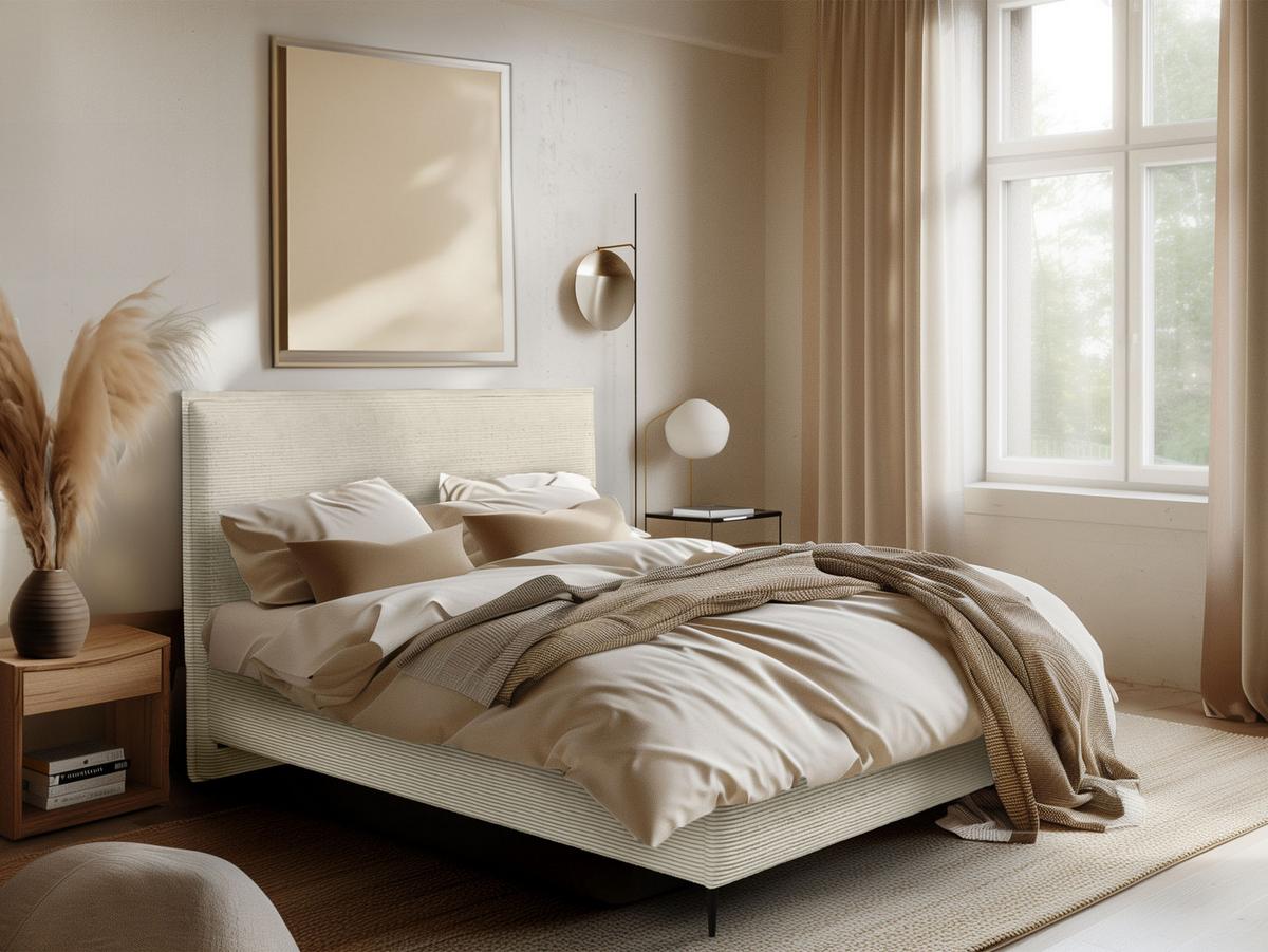 POLSTERBETT Puretta - Schwarz/Naturfarben, Holzwerkstoff/Textil (160/200cm) - MIRJAN24