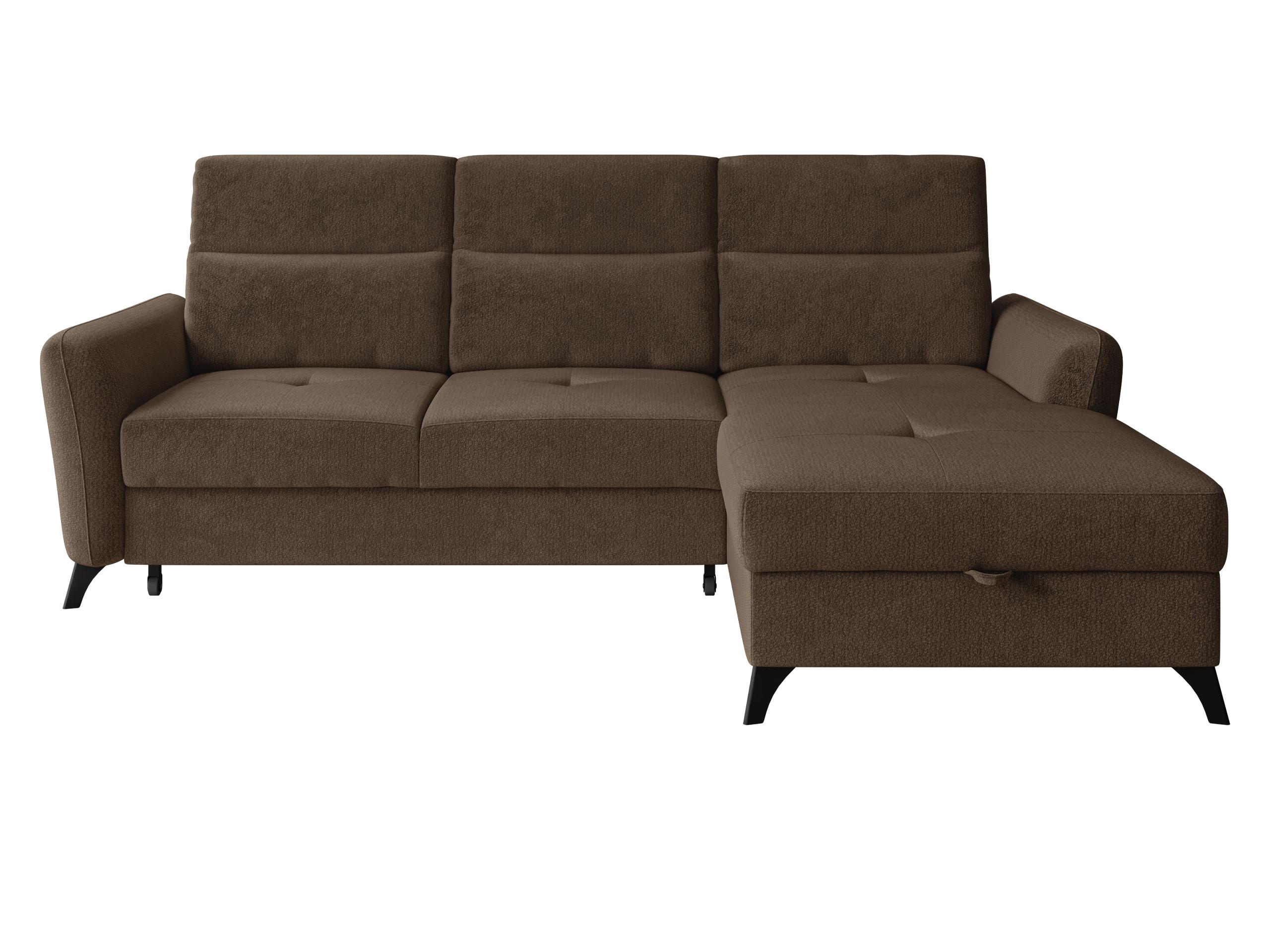 ECKSOFA Talia, Seite: Rechts 2R-LC - Schwarz/Braun, Holz/Kunststoff (238/167cm) - MIRJAN24