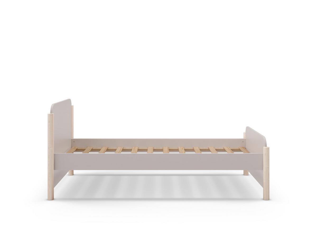 BETT Enola Beige 199/107.2/70 cm - Beige, Holz (190/90cm) - Calicosy