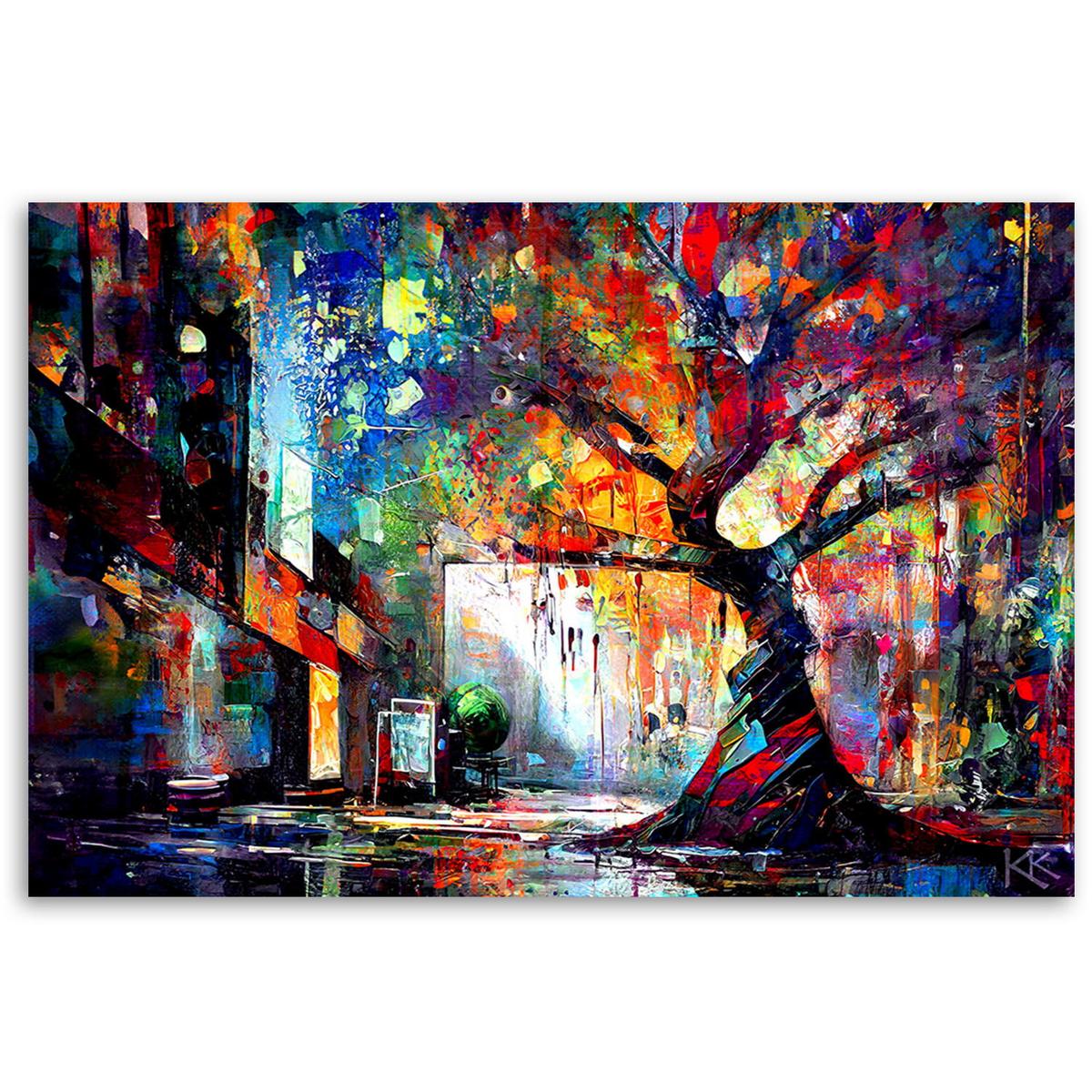 KUNSTDRUCK Lila 90/60 cm - Lila, Textil (90/60cm) - KUNSTLOFT