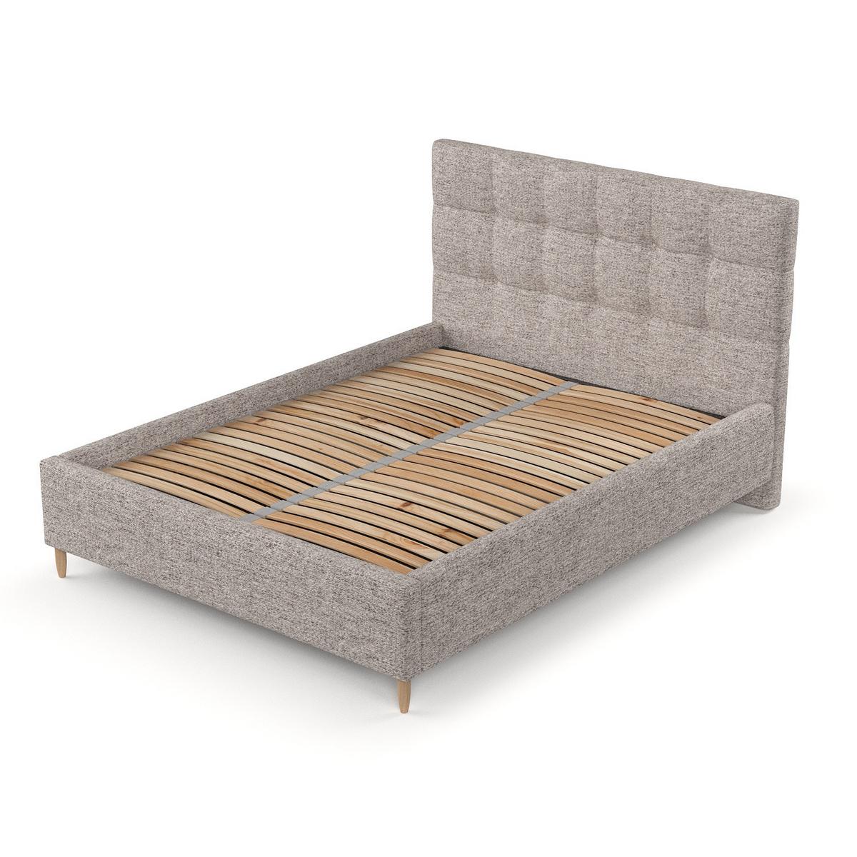 POLSTERBETT Cora 120/200 cm Beige im Neve Stoff - Beige/Naturfarben, Holz/Holzwerkstoff (120/200cm) - AltaBeds