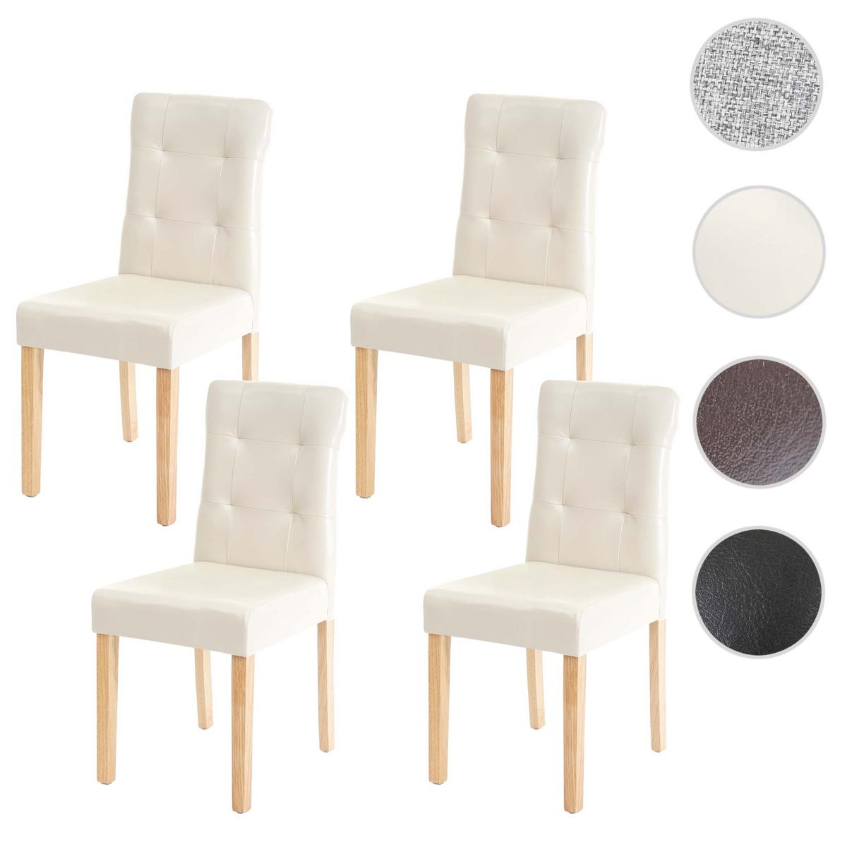 ESSZIMMERSTUHL Beige 4er-Set - Beige/Schwarz, Textil (41/88/55cm) - MCW