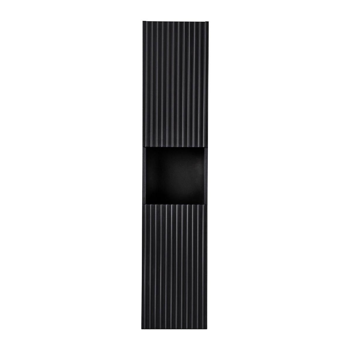 HÄNGESÄULE Riva Schwarz und Holz - Schwarz, Holzwerkstoff (30/140/25cm) - Petits-meubles